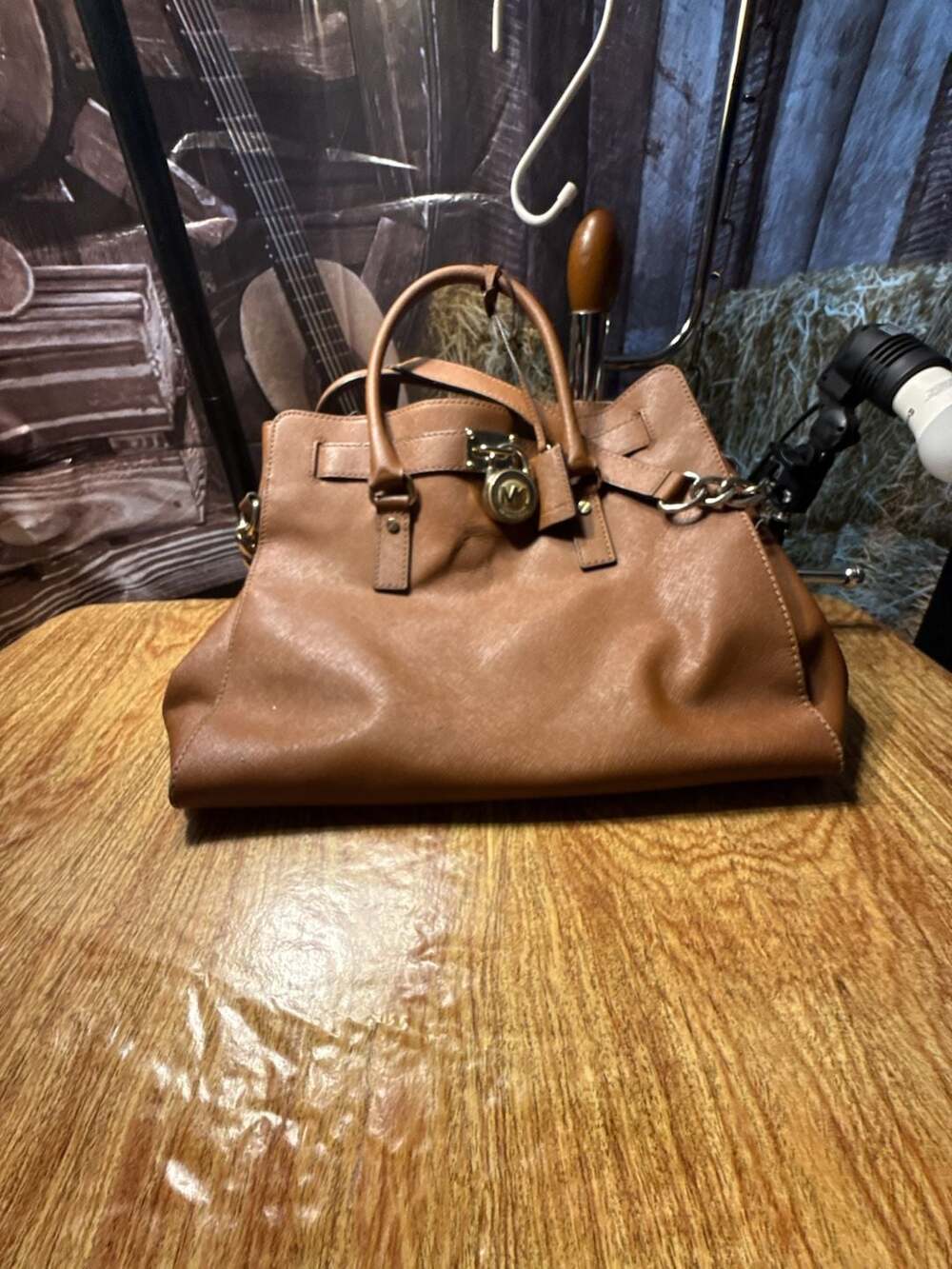 Michael Kors Hamilton Saffiano Leather Satchel Bag